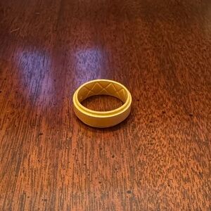Gold Silicone Men’s Ring Size 14